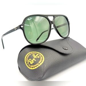 Ray-Ban Fashion Sunglasses Bill RB2198 60mm Oversized Black with Green G15 Lens